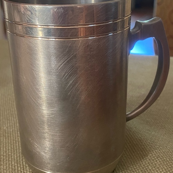 Vintage Azetec Pewter Cup Mug Bolivia Peltre 5” - Picture 3 of 5